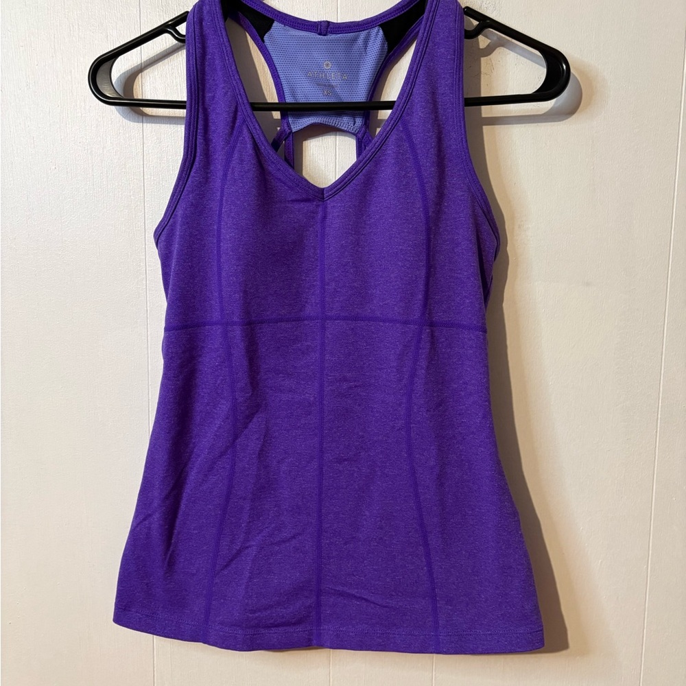 Athleta Lavender and Black Sports Bra